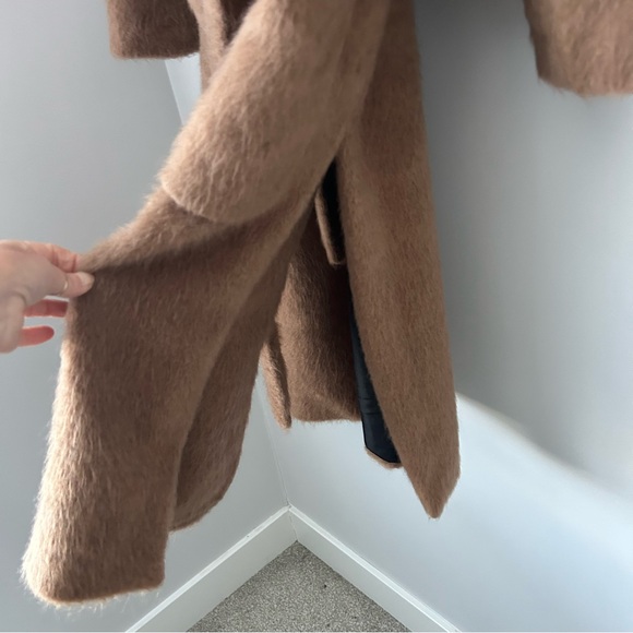 Zara Fuzzy Belted Robe Coat - Picture 7 of 10